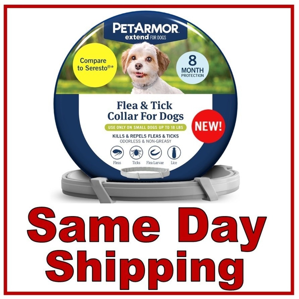 PetArmor Extend Flea & Tick Treatment & Prevention Collar, Small Dogs under 18lb - Picture 1 of 8